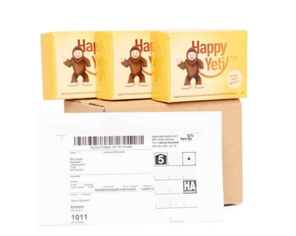 3 doboz Happy Yeti rendelése esetén ingyen szállítás belföldön!
