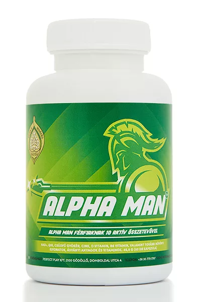Alpha Man étrendkiegészítő férfiaknak a Perfect Play Kft-től